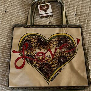 Brighton Love Sunflower Canvas Tote